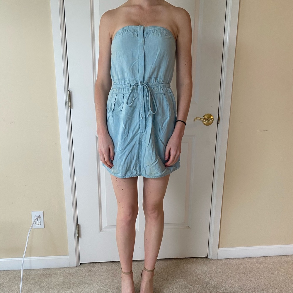 Denim Wilfred (Aritzia) Button-Up Dress XXS